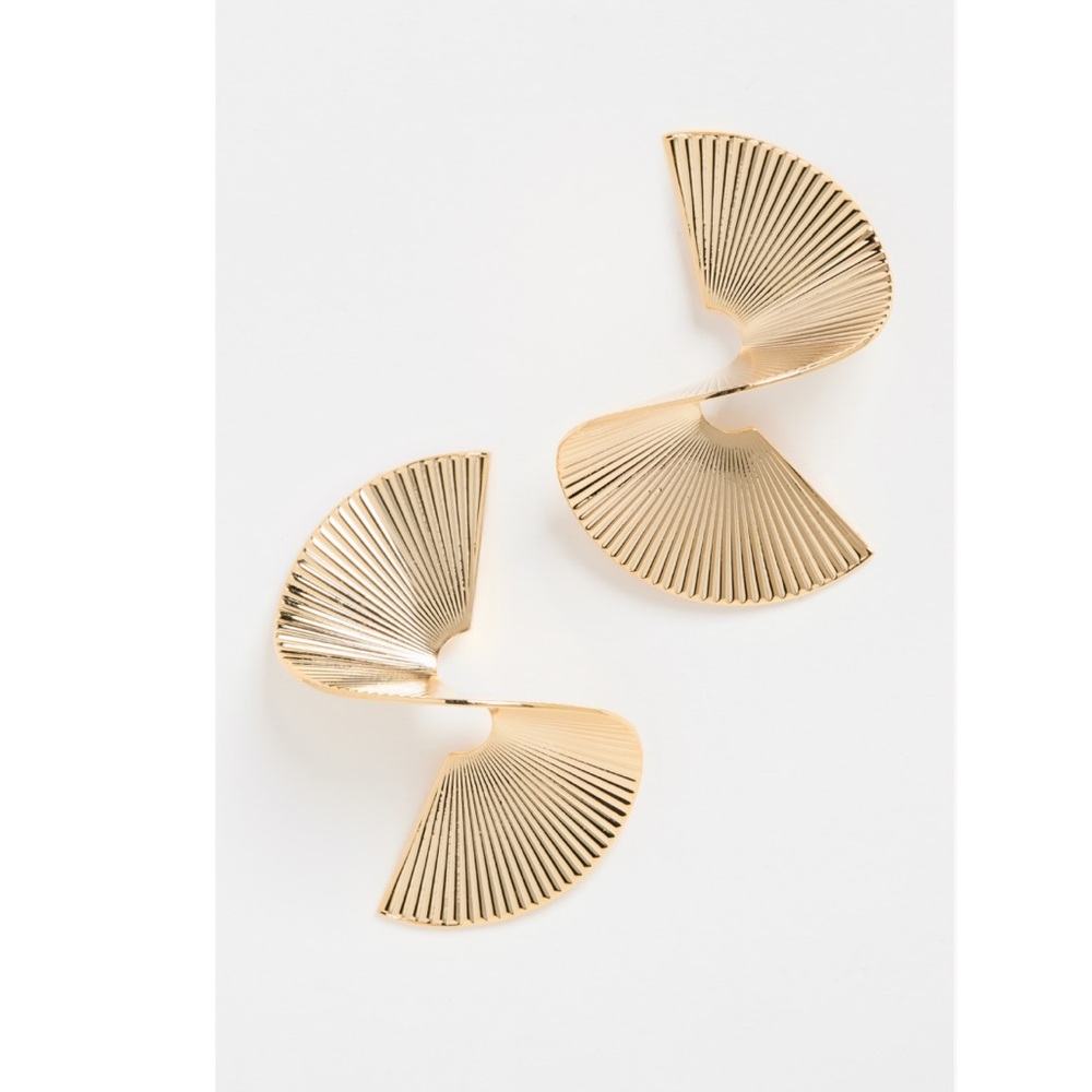 Anthropologie Sashi Gold Celeb Style Earrings